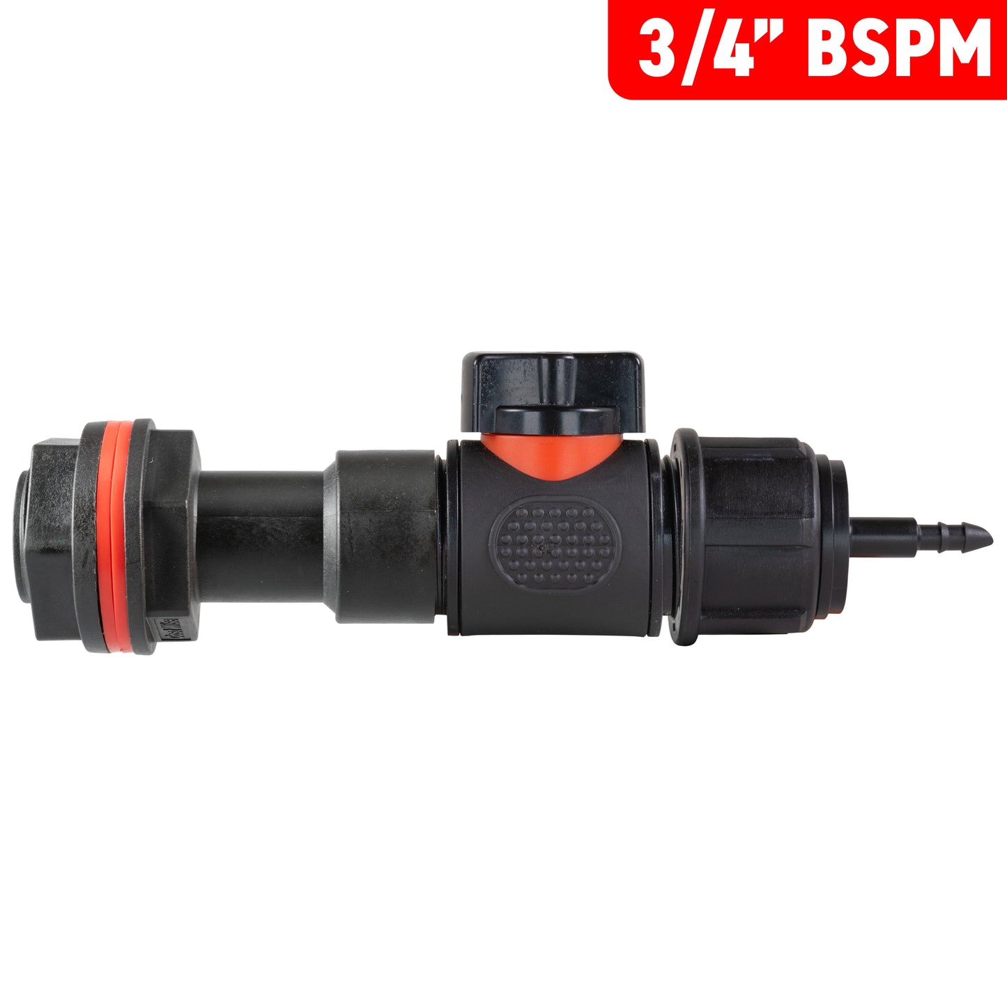 3/4" Water Butt Set with In-Line Tap, 4mm Barb Connector & Drill Bit