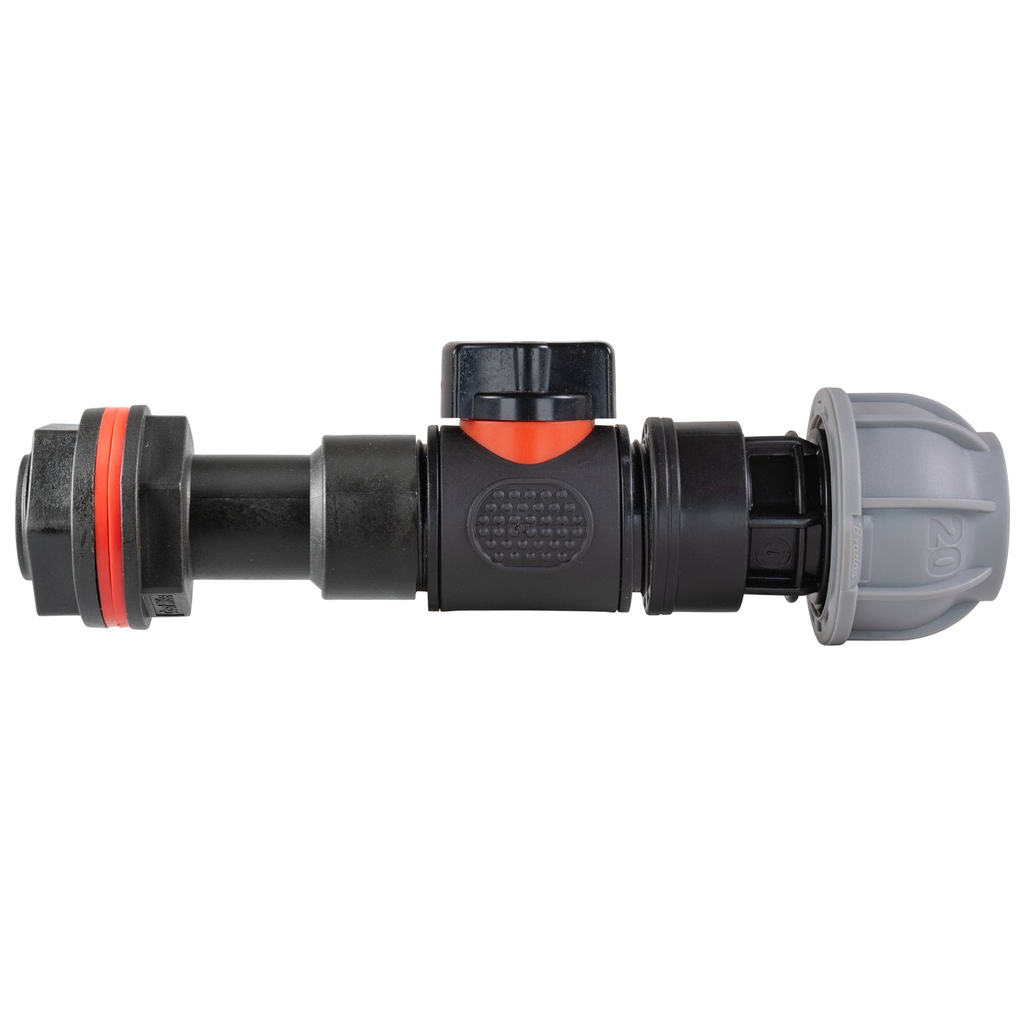 3/4’’ Water Butt Extension Set with In-Line Valve, 20mm MDPE Connector & Hole Saw