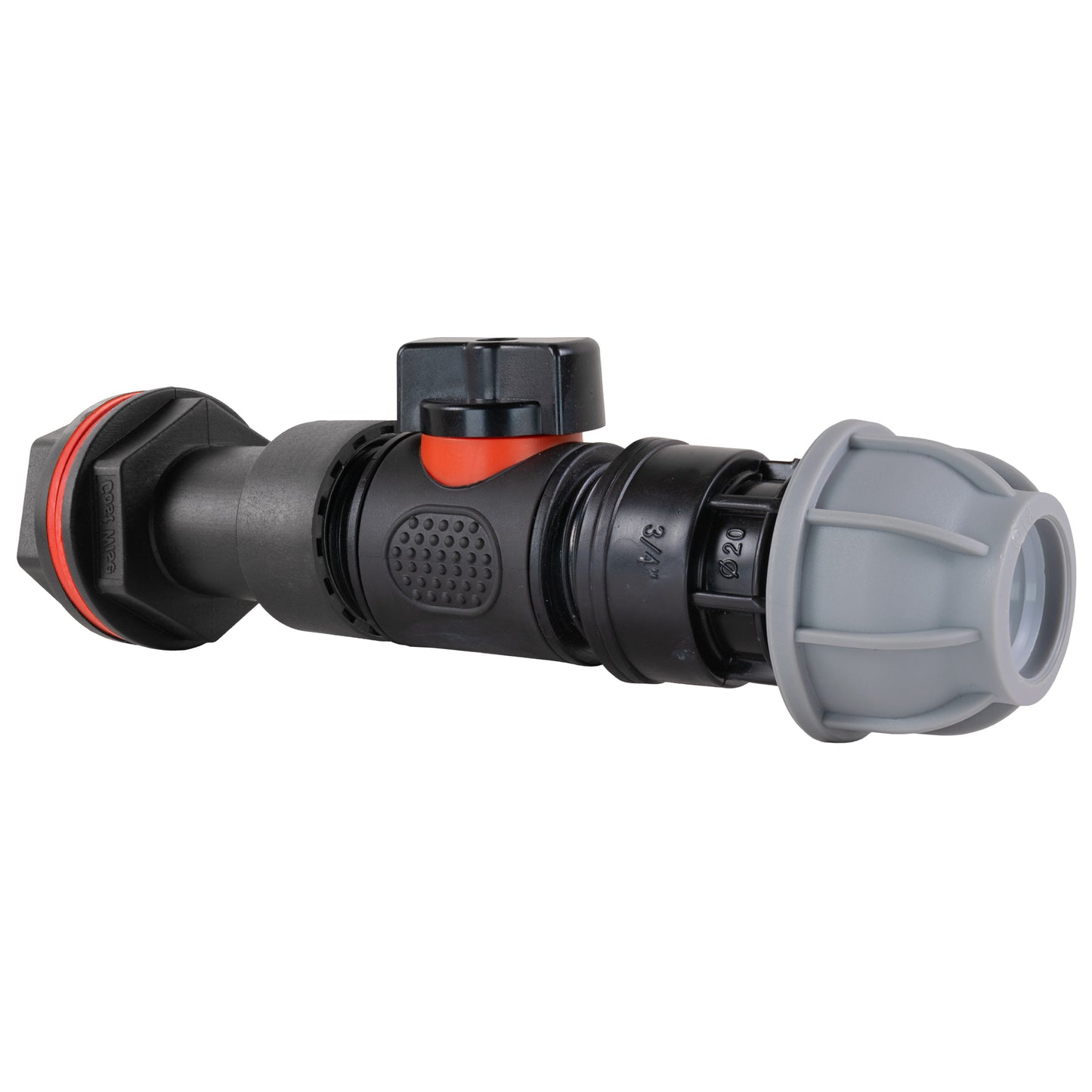 3/4’’ Water Butt Extension Set with In-Line Valve, 20mm MDPE Connector & Hole Saw