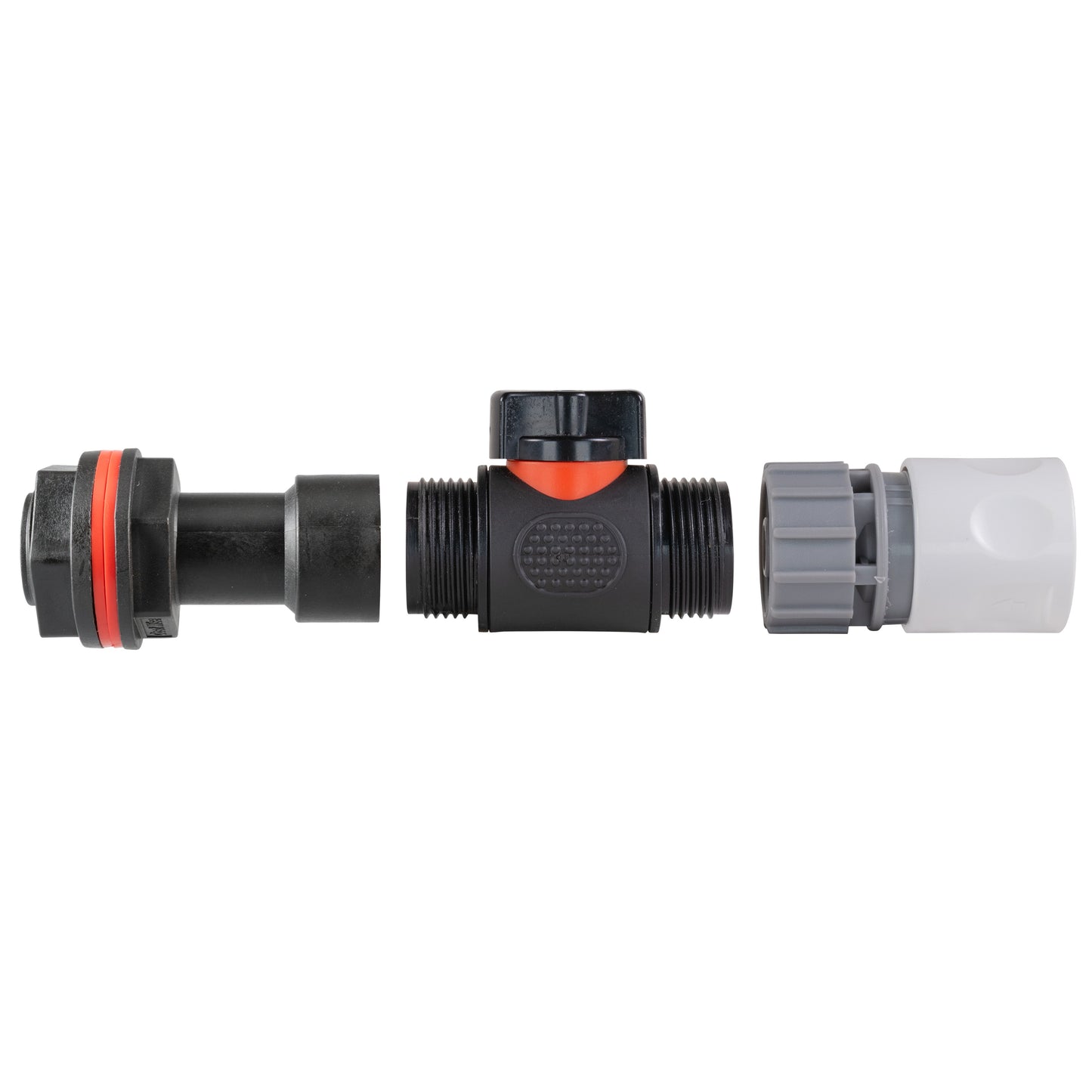 3/4" Water Butt Extension Set with In-Line Valve & WL Female Quick Connector + Hole Saw