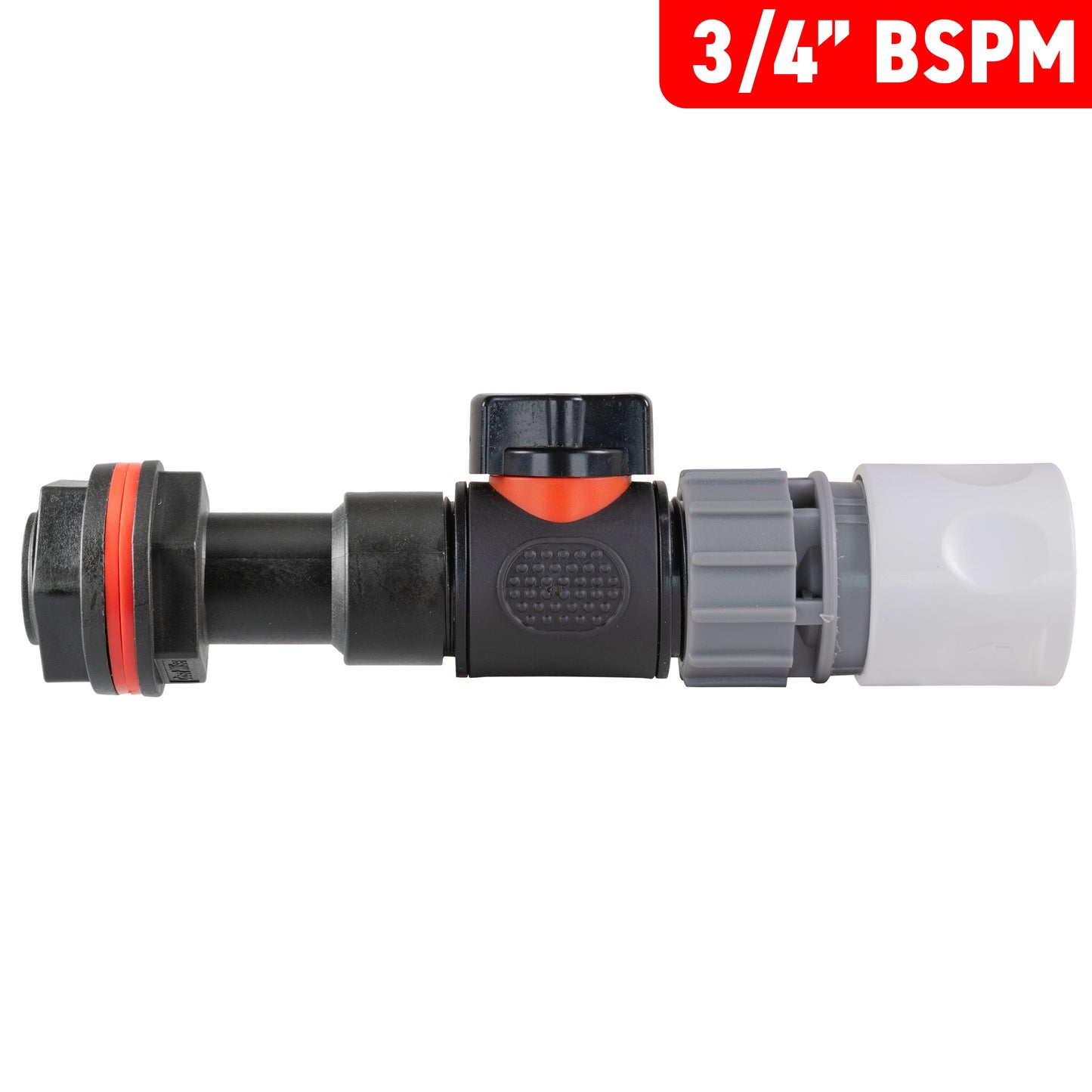 3/4" Water Butt Extension Set with In-Line Valve & WL Female Quick Connector + Hole Saw