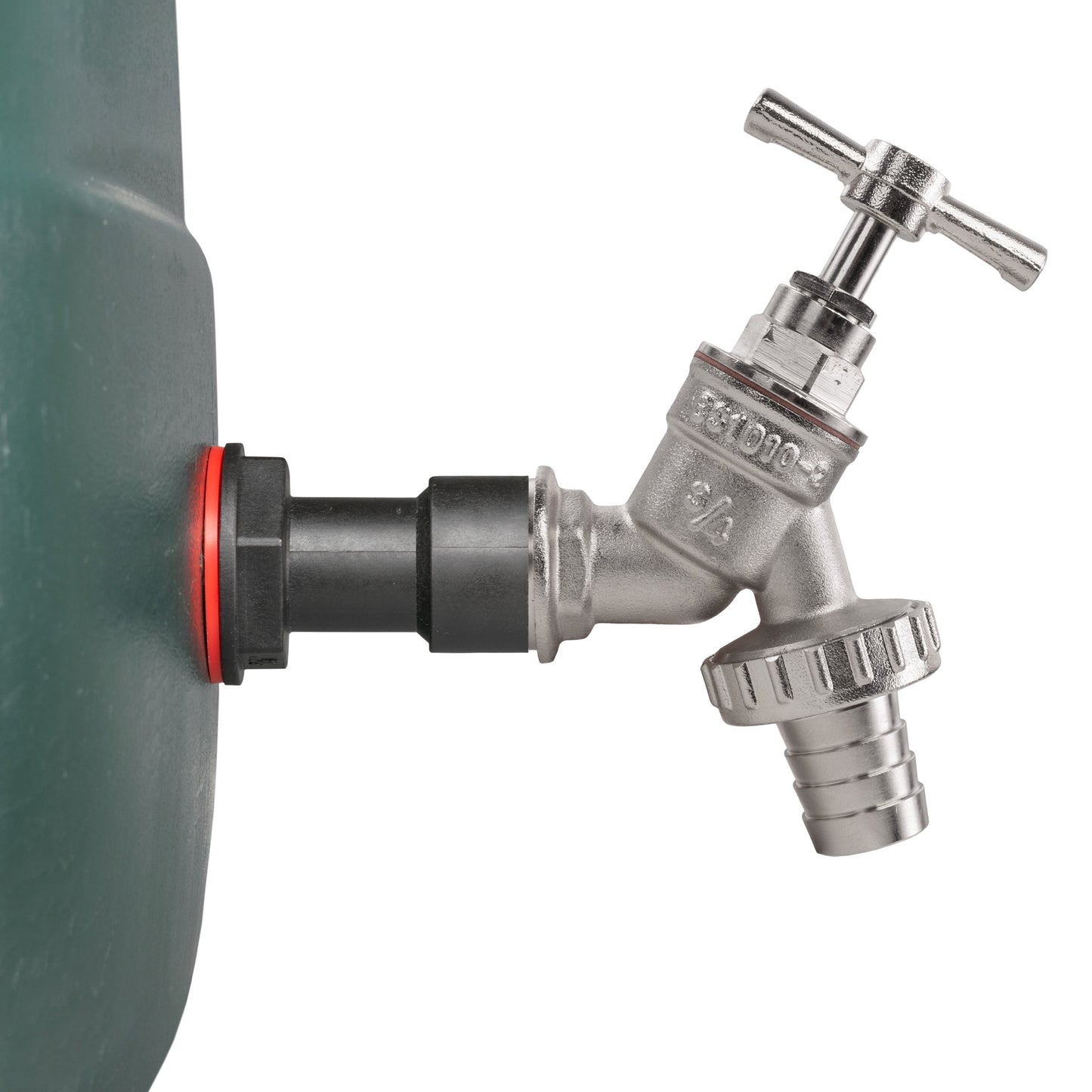 3/4” Water Butt Extension Set Complete with Nickel-Plated Barbed Tap