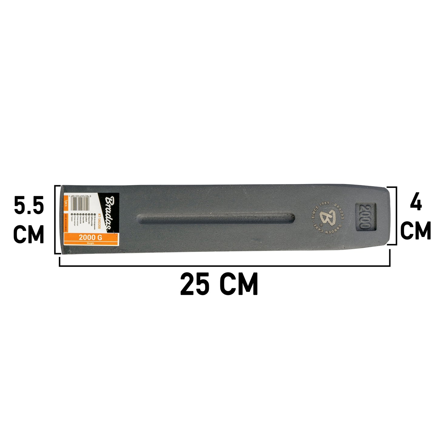 2kg Heavy-Duty Forged Steel Log Splitting Wedge