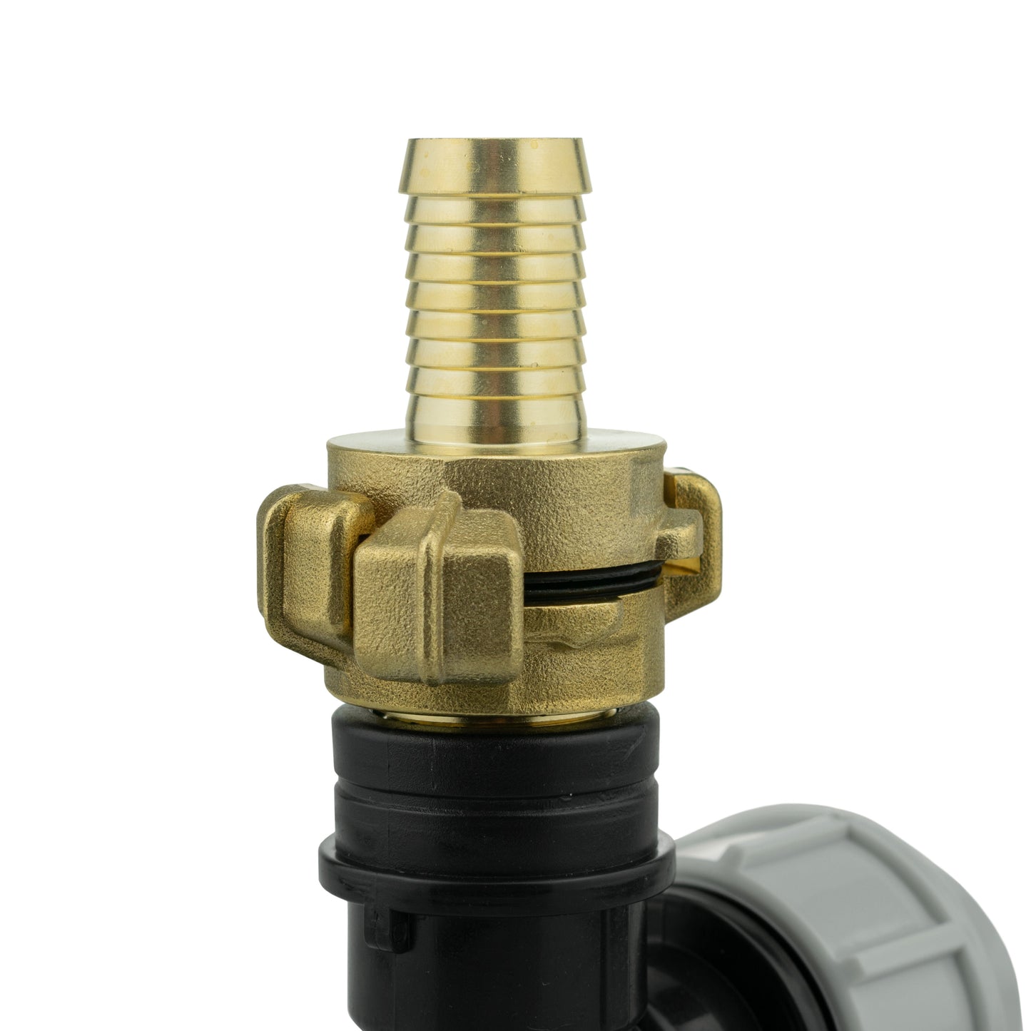 25mm MDPE Wall Flange Set Including 19mm Barbed Geka Connector Set