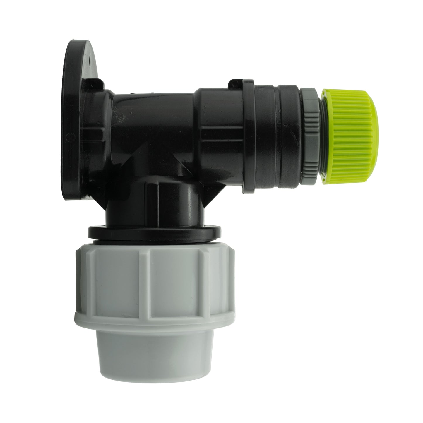 25mm MDPE Wall Flange Set Including Direct Hose Connection