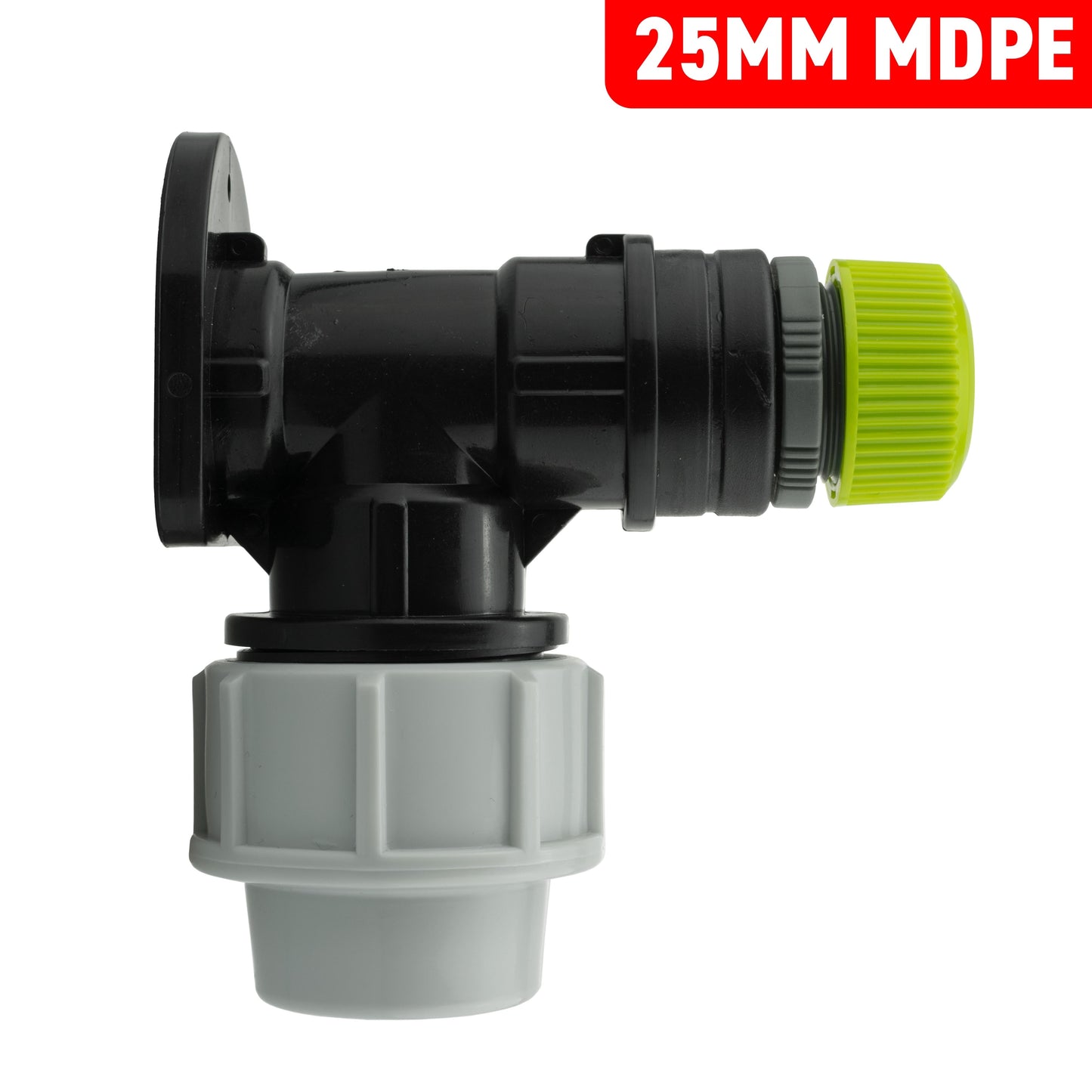 25mm MDPE Wall Flange Set Including Direct Hose Connection