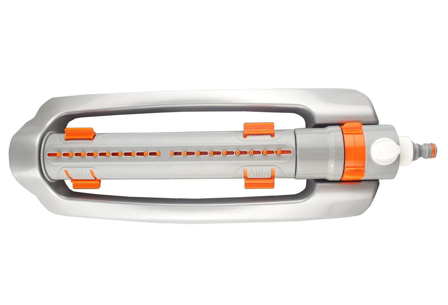 White Line Metal Oscillating Sprinkler with Adjustable Spray Width