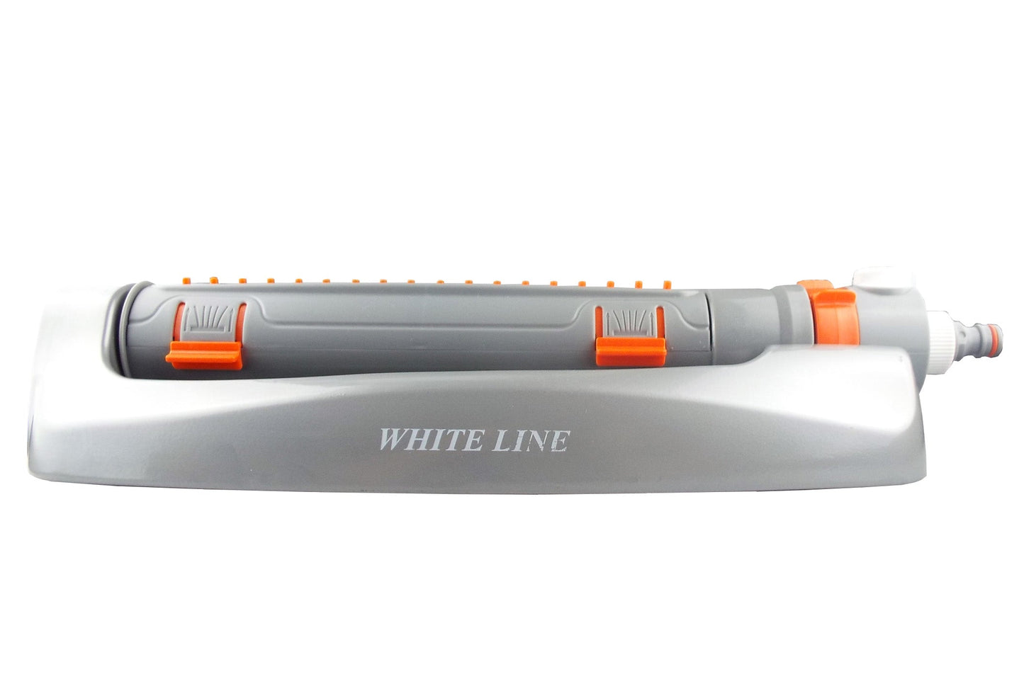 White Line Metal Oscillating Sprinkler with Adjustable Spray Width