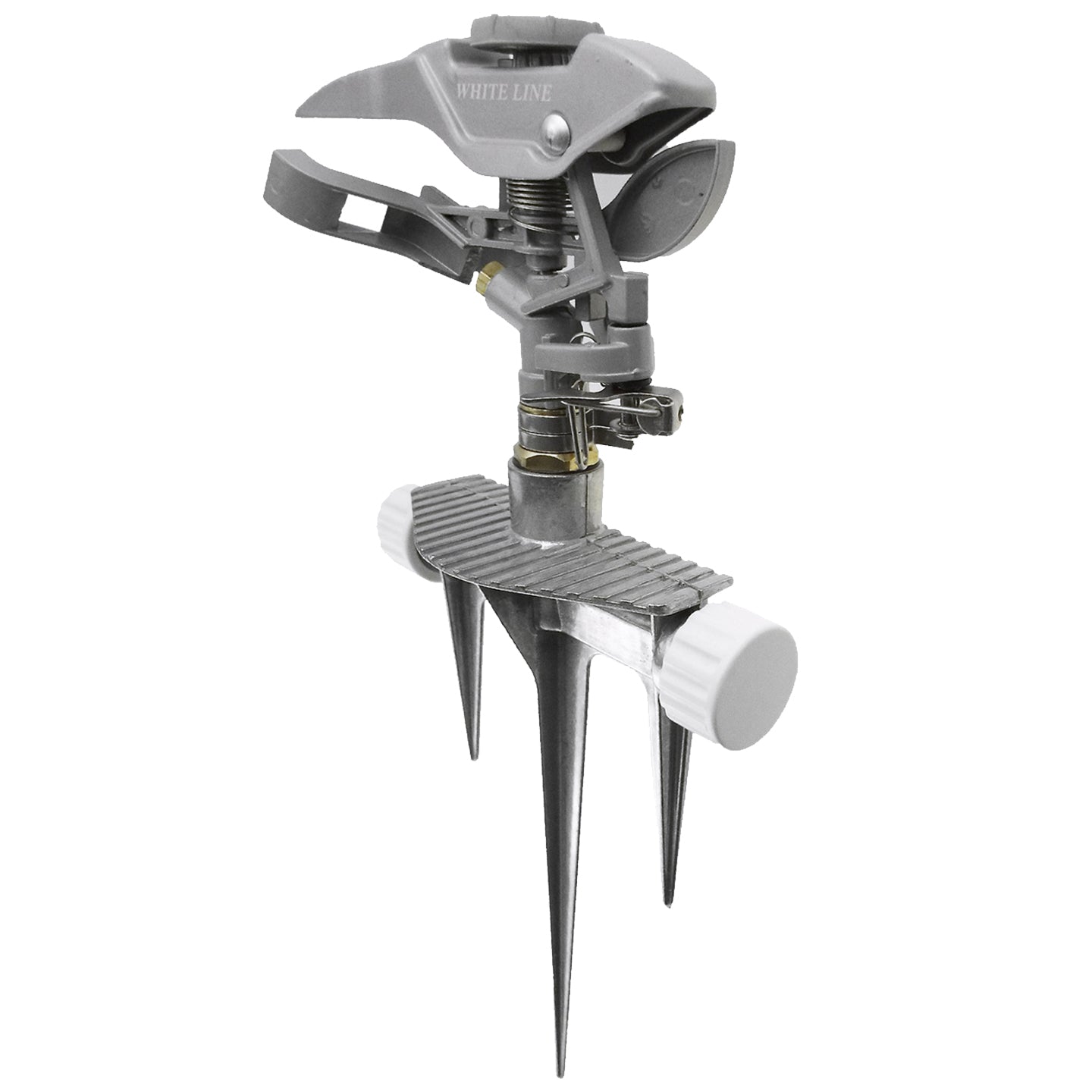 Triton Series White Line Pulsating Garden Sprinkler