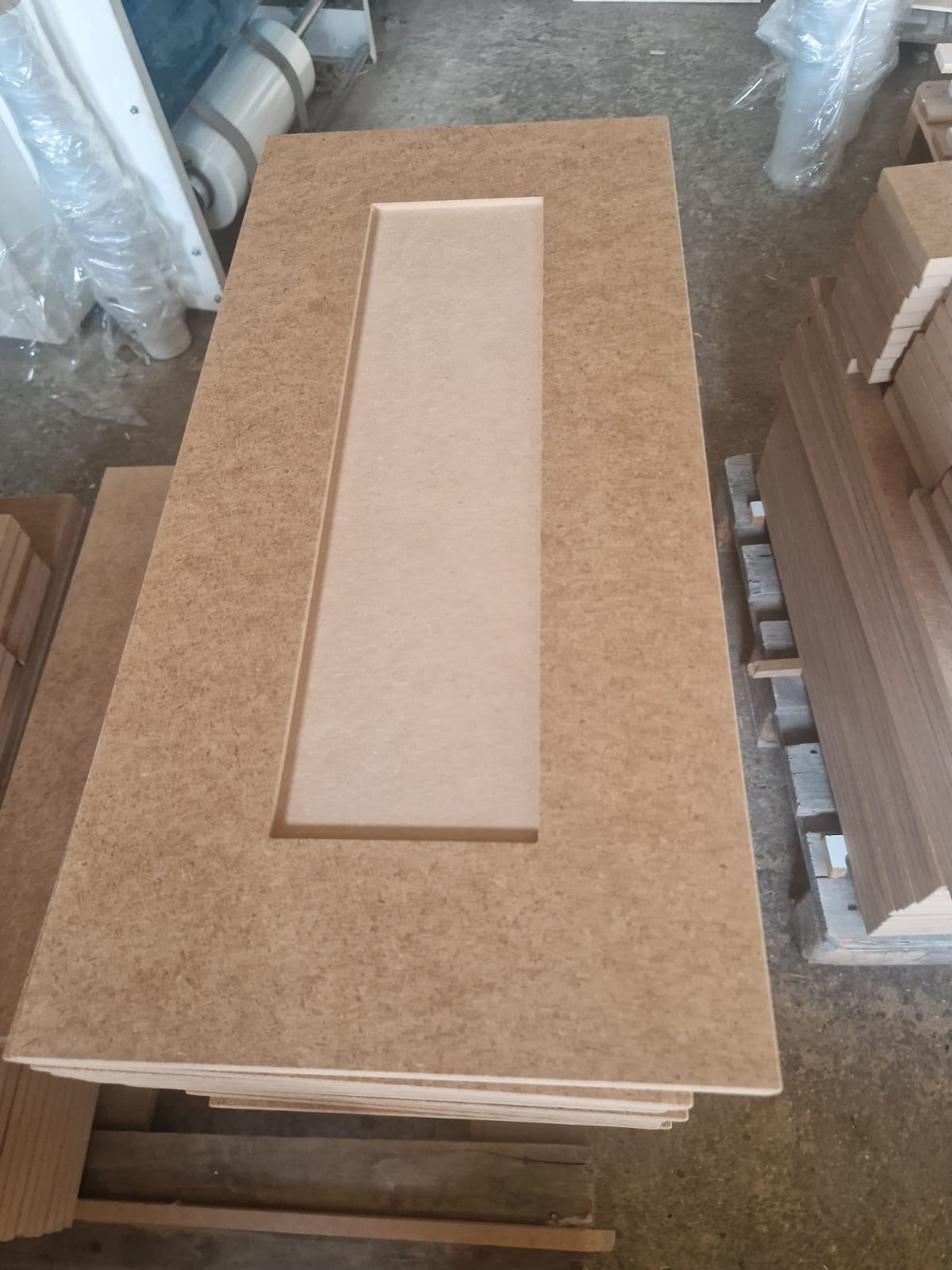 Replacement Kitchen Cabinet Door Shaker 85mm Frame Primed or Raw MDF