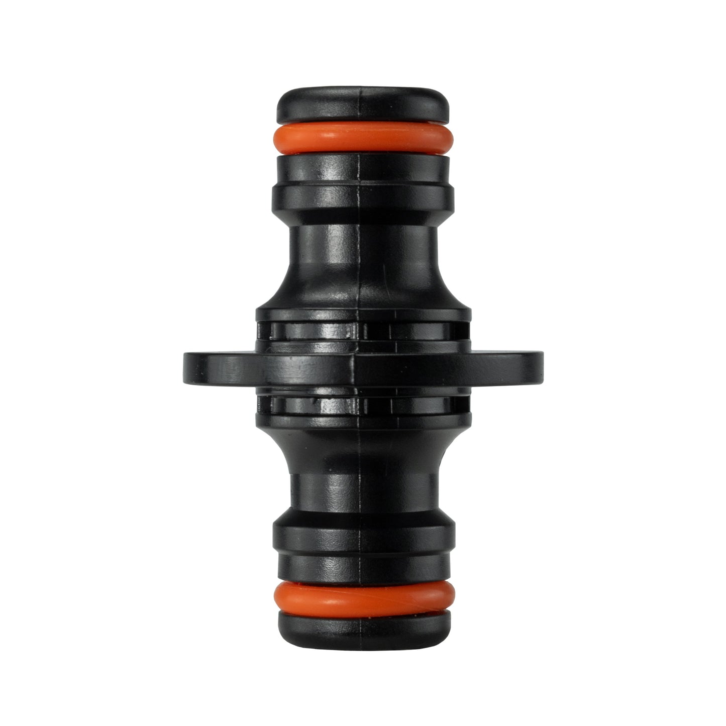Bradas Dual‑Way Male Quick‑Connect Hose Joiner – Orange/Black