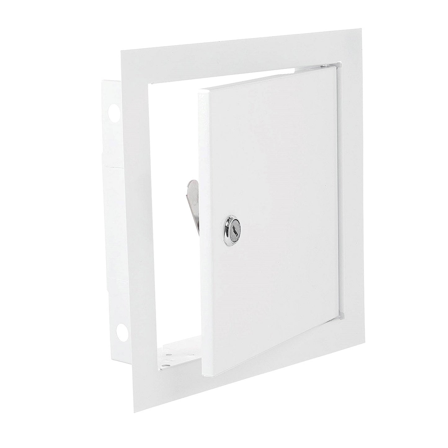 White Metal Access Door Panel with Lock 400mm x 400mm
