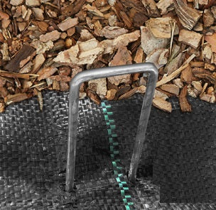 Pack of 100 Metal Pegs/Staples for Weed Matting, 30mm x 150mm