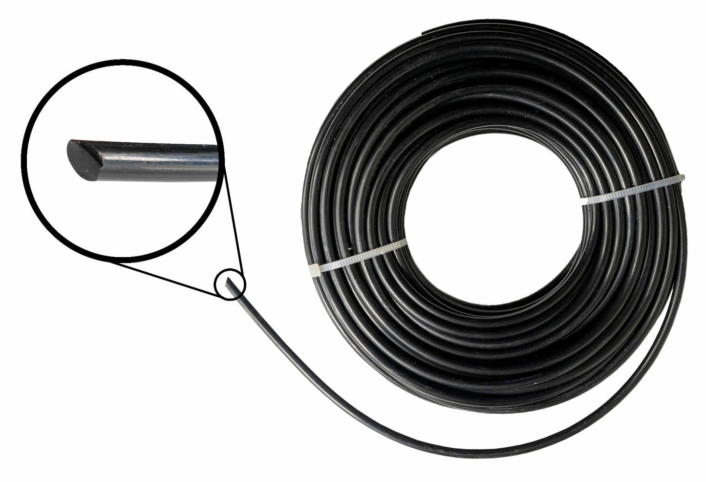 Black Round Strimmer Line 3mm x 15m
