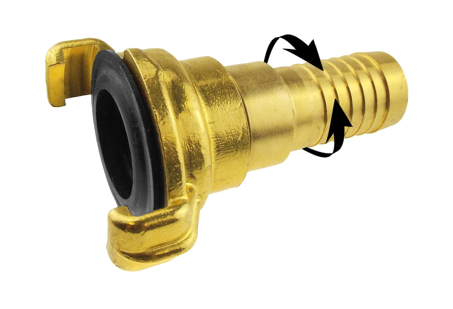 1/2” Brass Swivel Claw Hose Adapter