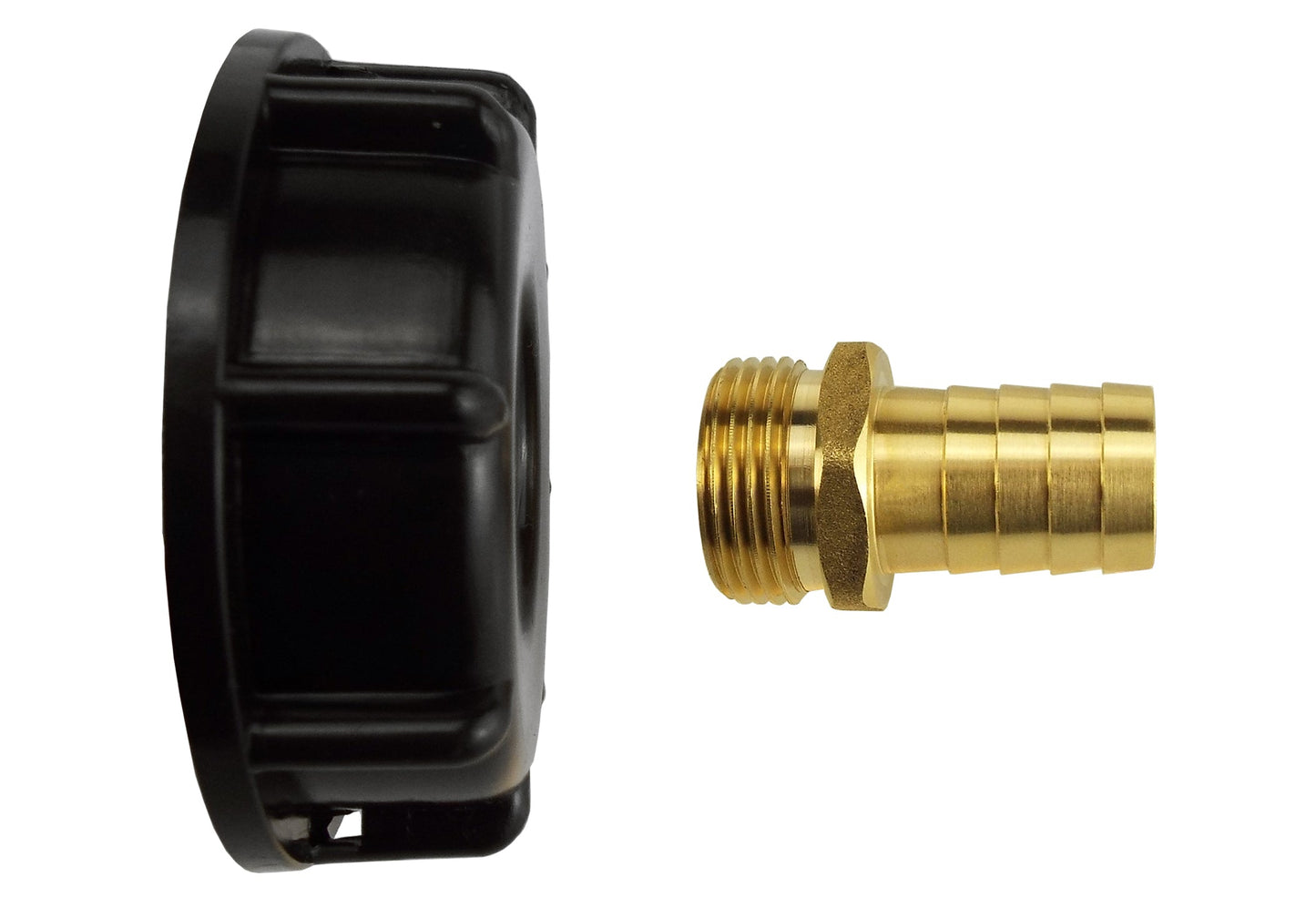 IBC 2” S60X6 End Cap with 13mm Brass Hose Tail