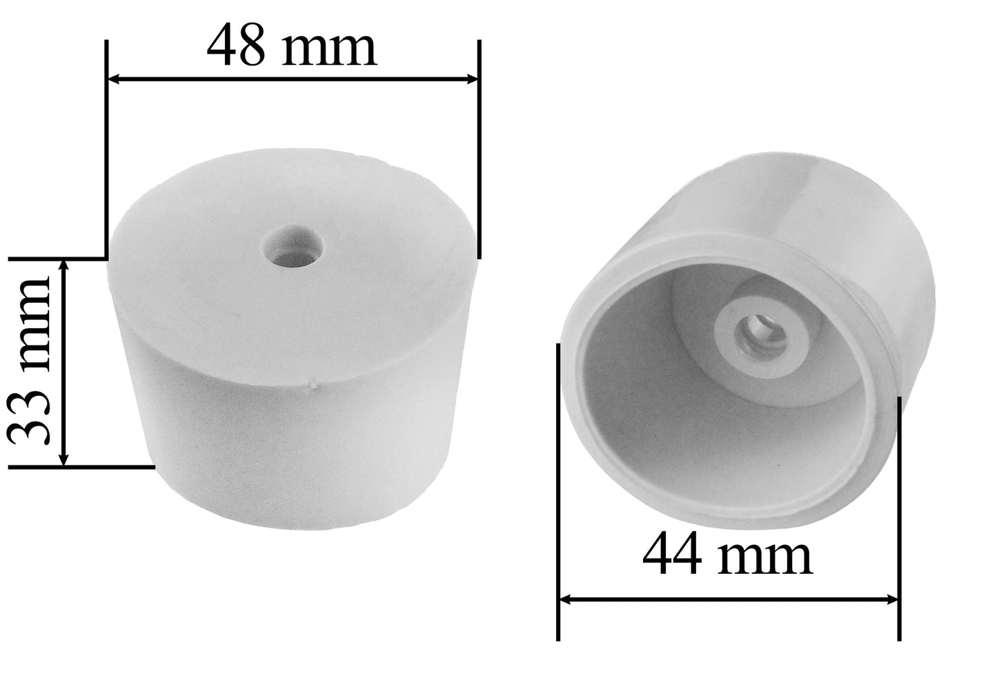 48/44mm Rubber Stopper for Demijohn Container