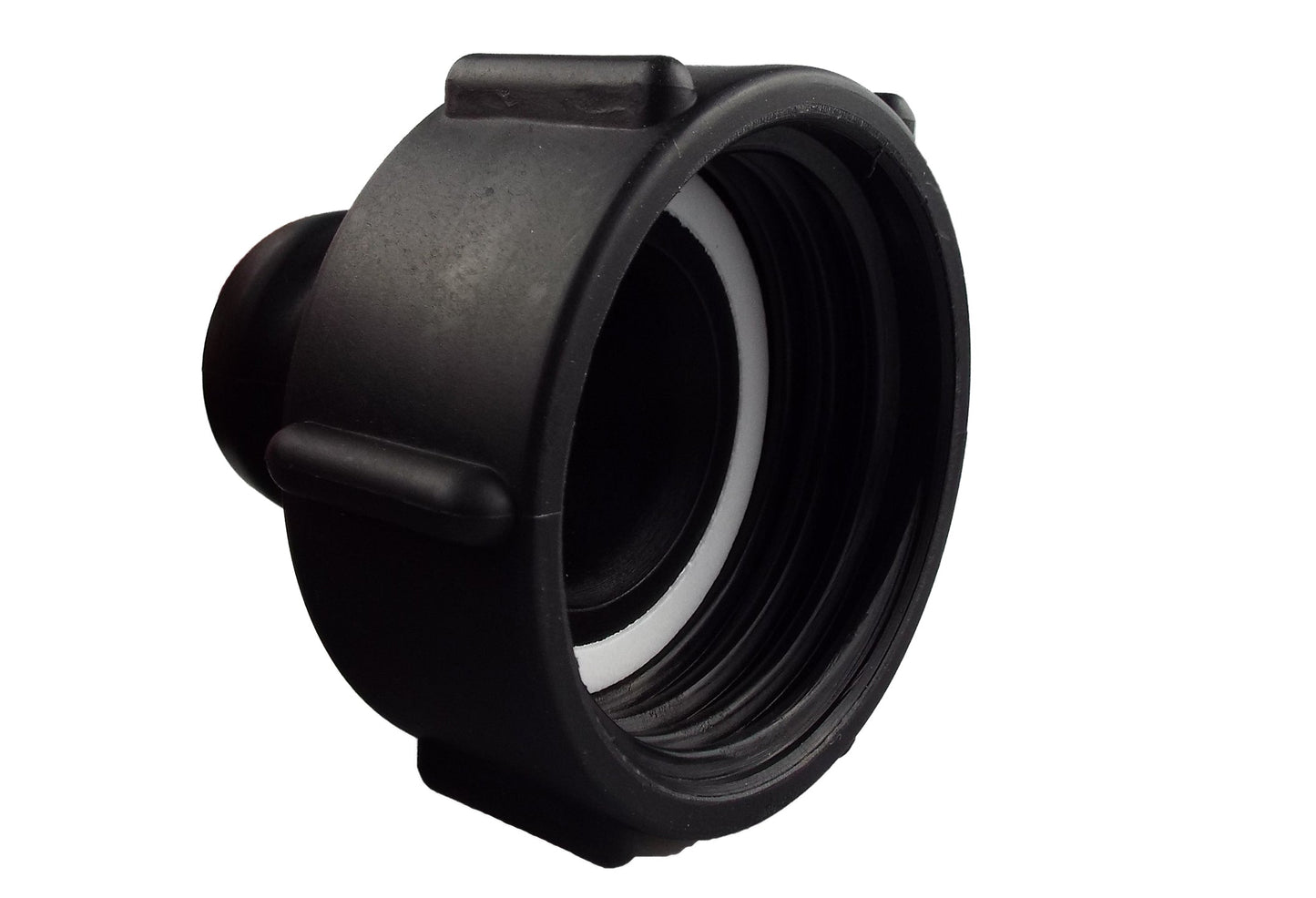IBC 3” – S60X6M Outlet Valve with 2” Camlock Adapter and 1” Hose Barb Type C Camlock Connector