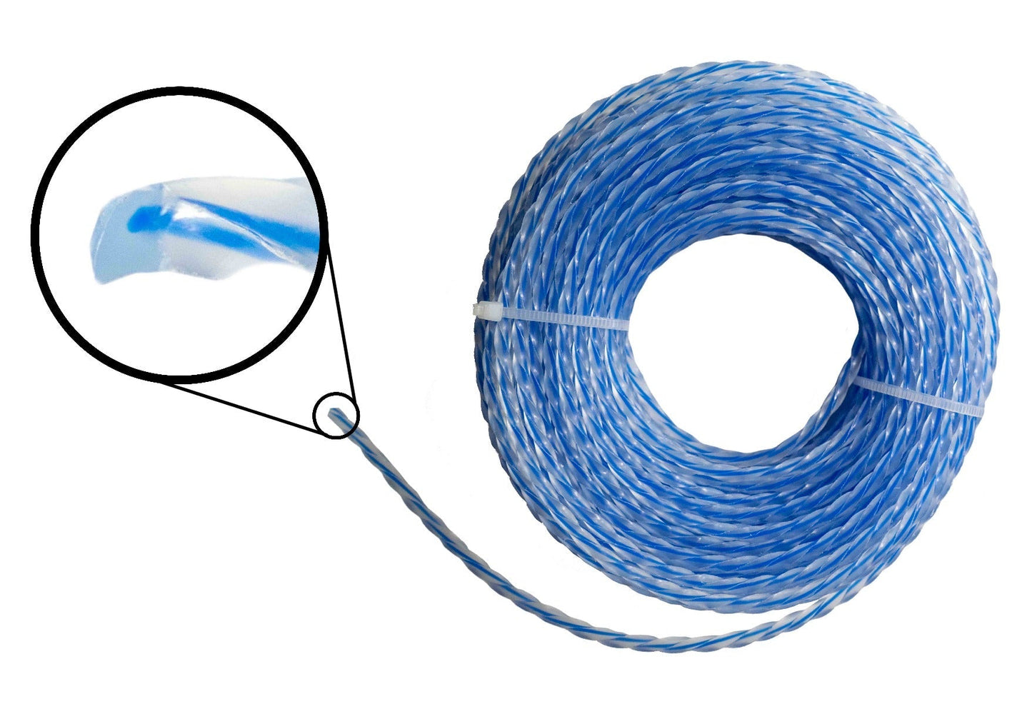 Blue Double Twist Strimmer Line – 3mm x 15m