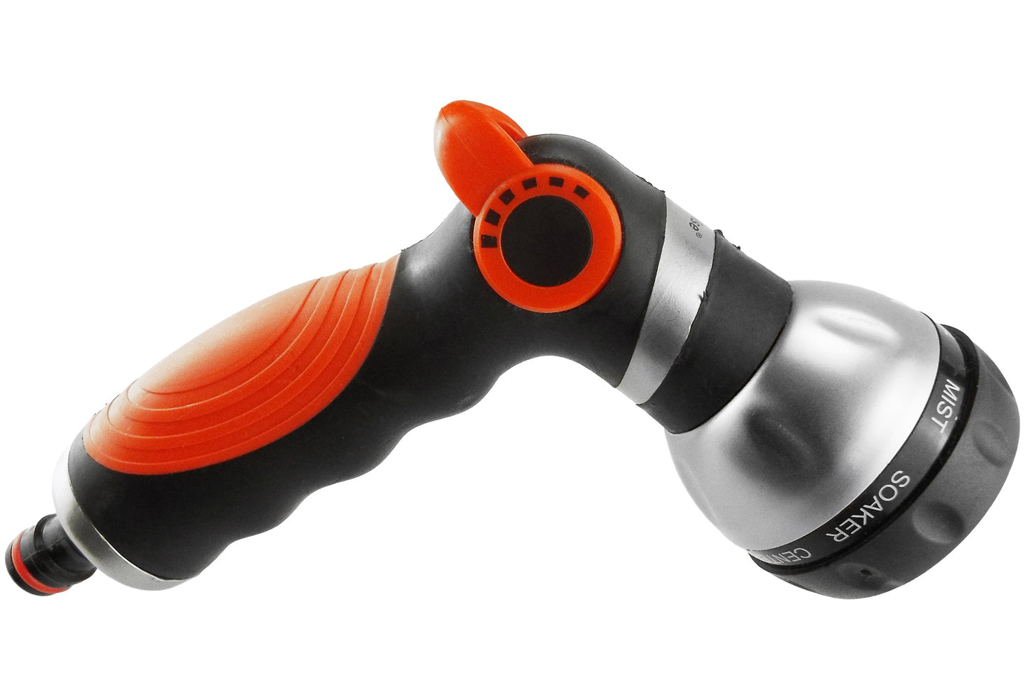 Cost Wise Black/Orange Multi‑Function Garden Hose Spray Gun with 8 Adjustable Patterns