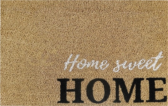 60cm x 40cm Doormat with 'Home Sweet Home' Design