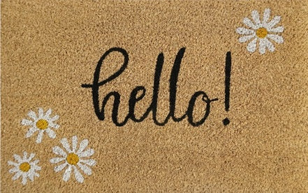 60cm x 40cm Doormat with 'Hello!' Design