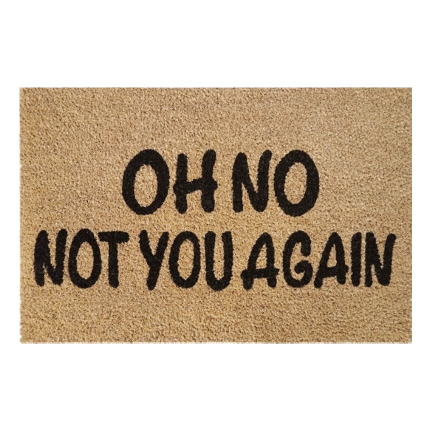 60cm x 40cm Doormat with 'Oh No Not You Again' Design
