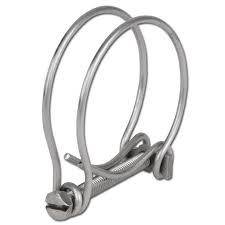 108–115mm Galvanised Dual Wire Hose Clip