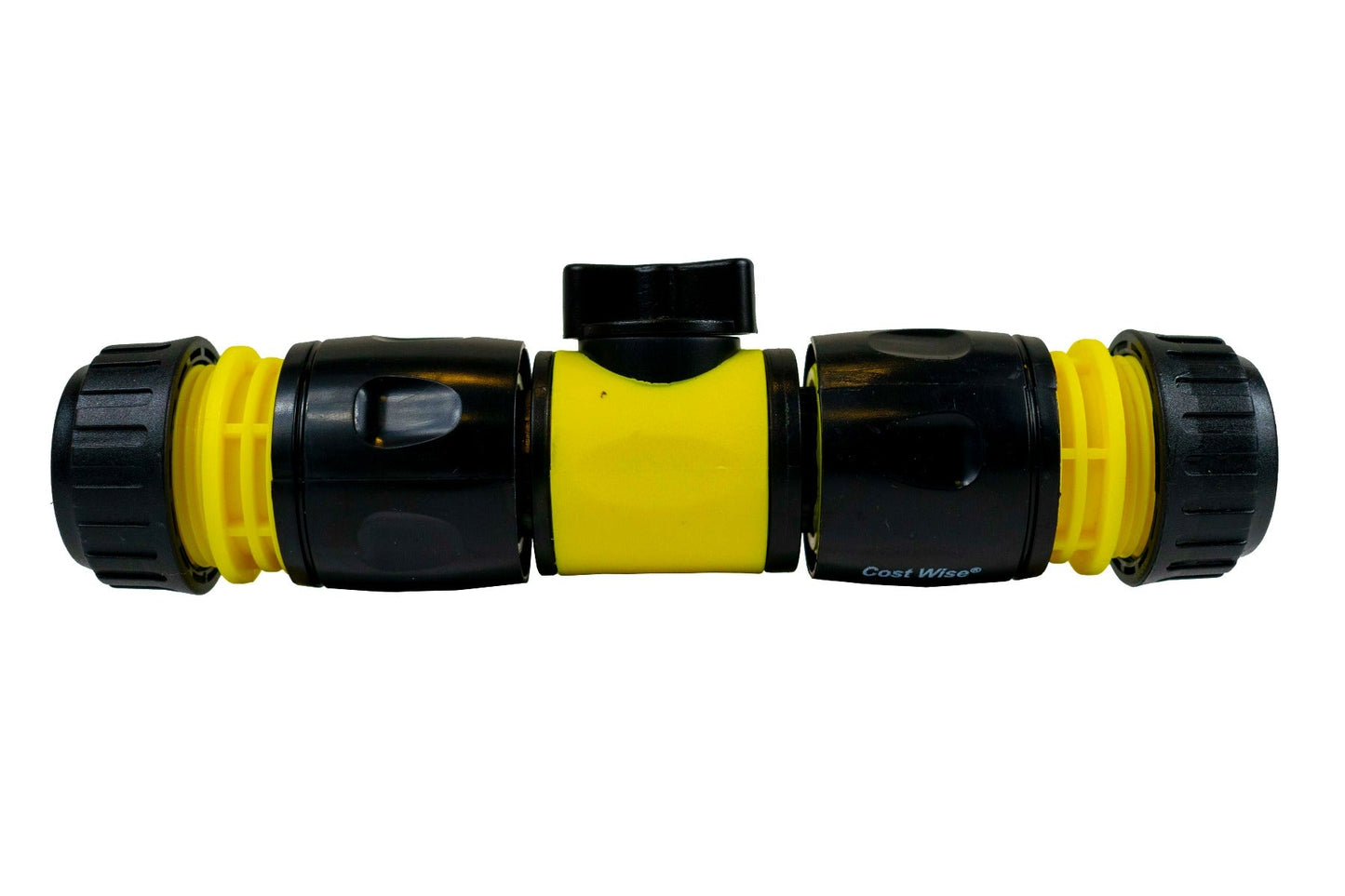 Cost Wise Male‑Male Quick‑Connect Inline Hose Valve Set Yellow/Black