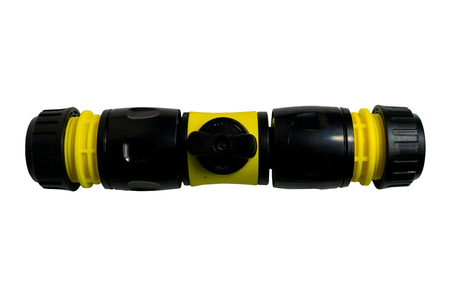 Cost Wise Male‑Male Quick‑Connect Inline Hose Valve Set Yellow/Black