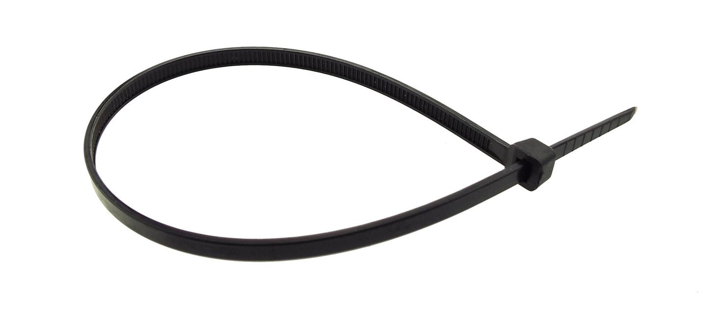 100 x Black Cable Ties – 4.8mm x 450mm Extra-Long Zip Ties