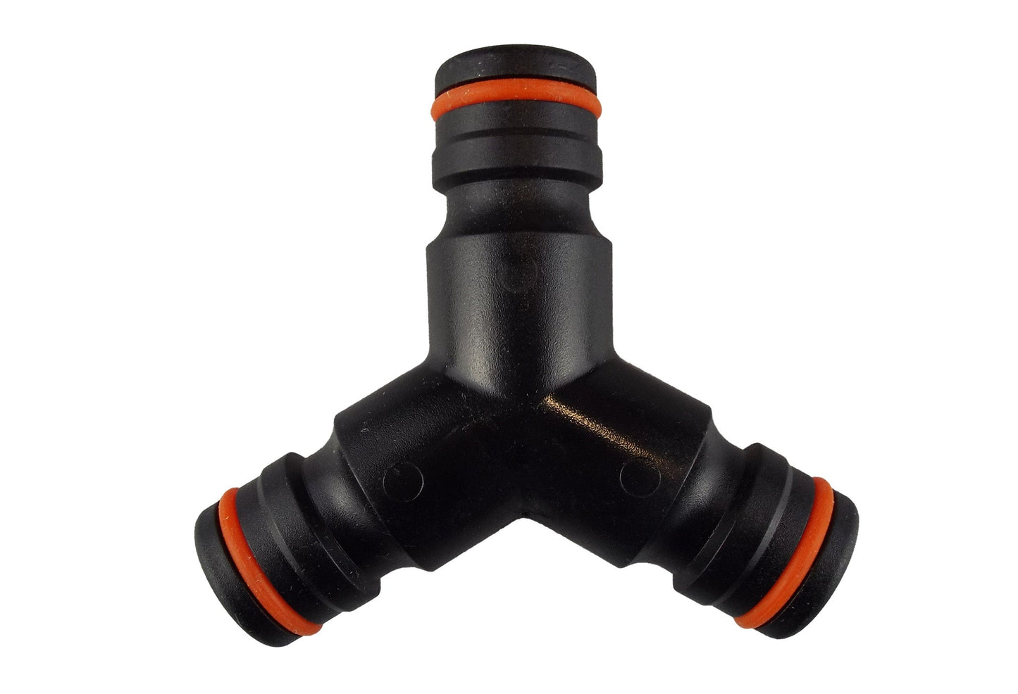 Black/Orange Three-Way Max Flo Splitter Connector