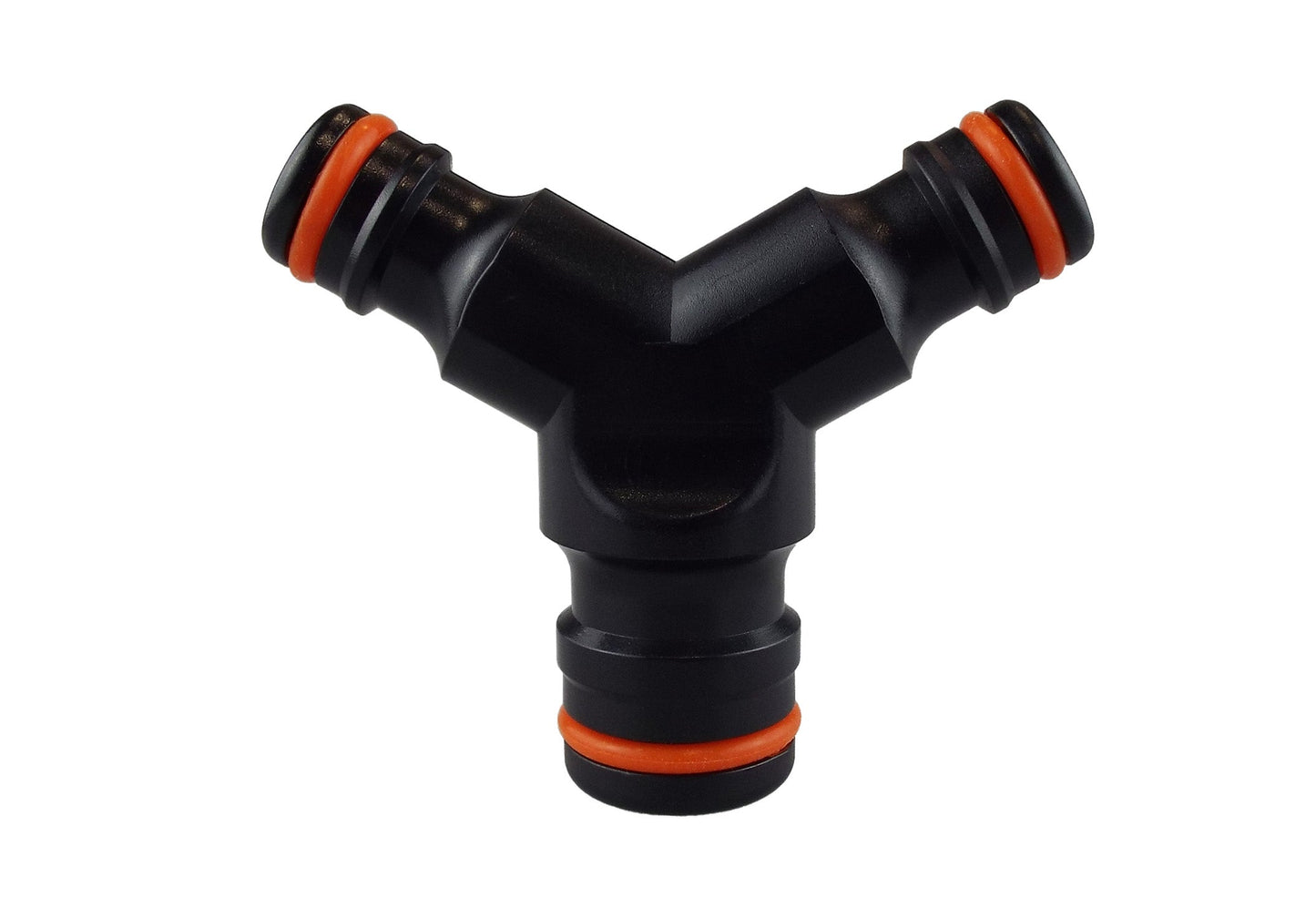 Black/Orange Three-Way Max Flo to Standard Snap-On Connector