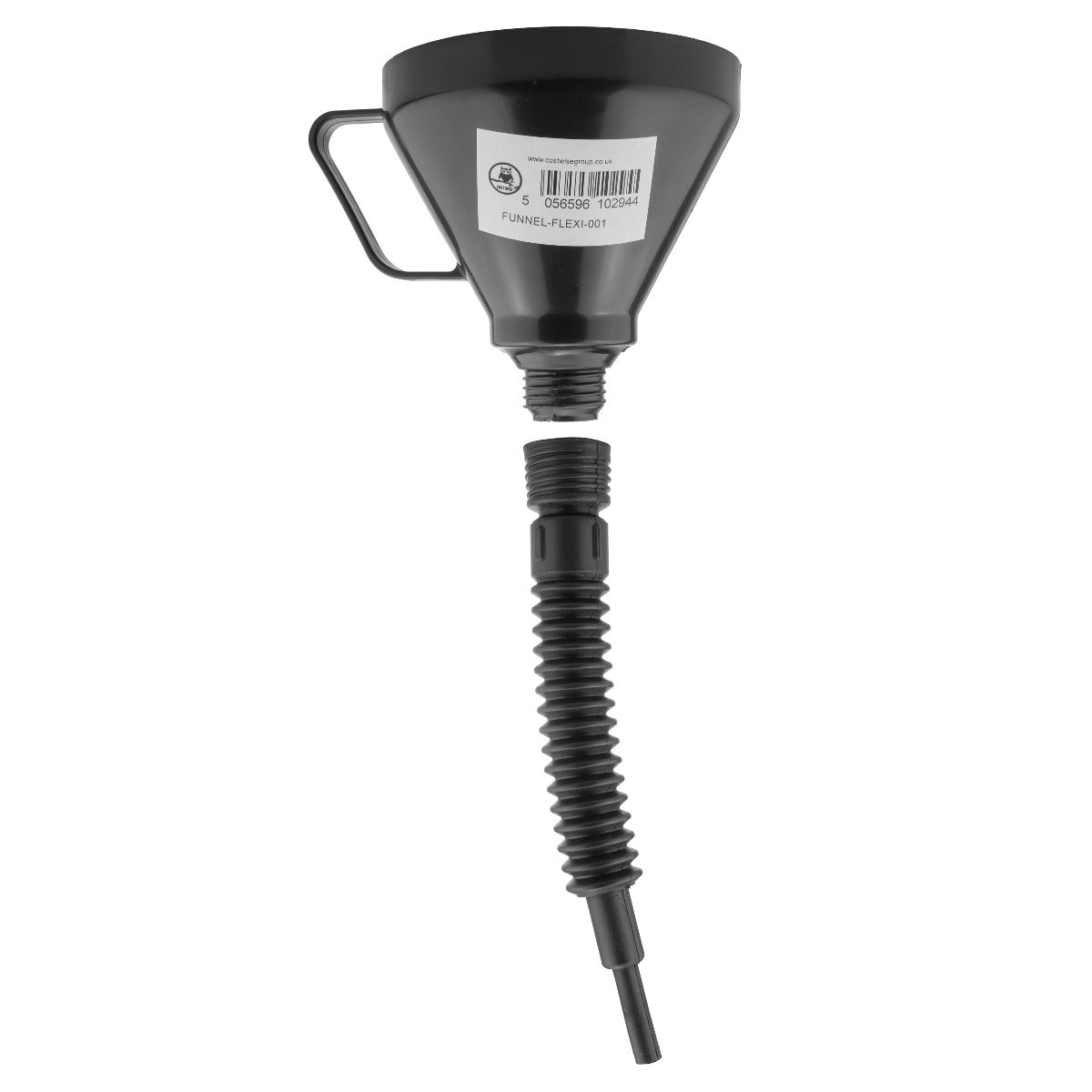 Black Car Fuel Funnel with Flexible Spout