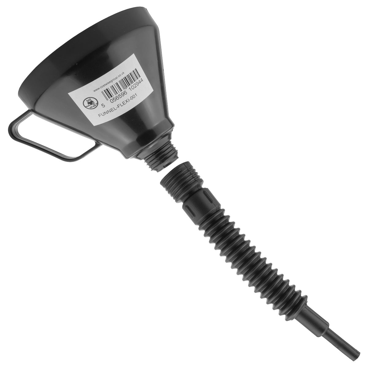 Black Car Fuel Funnel with Flexible Spout