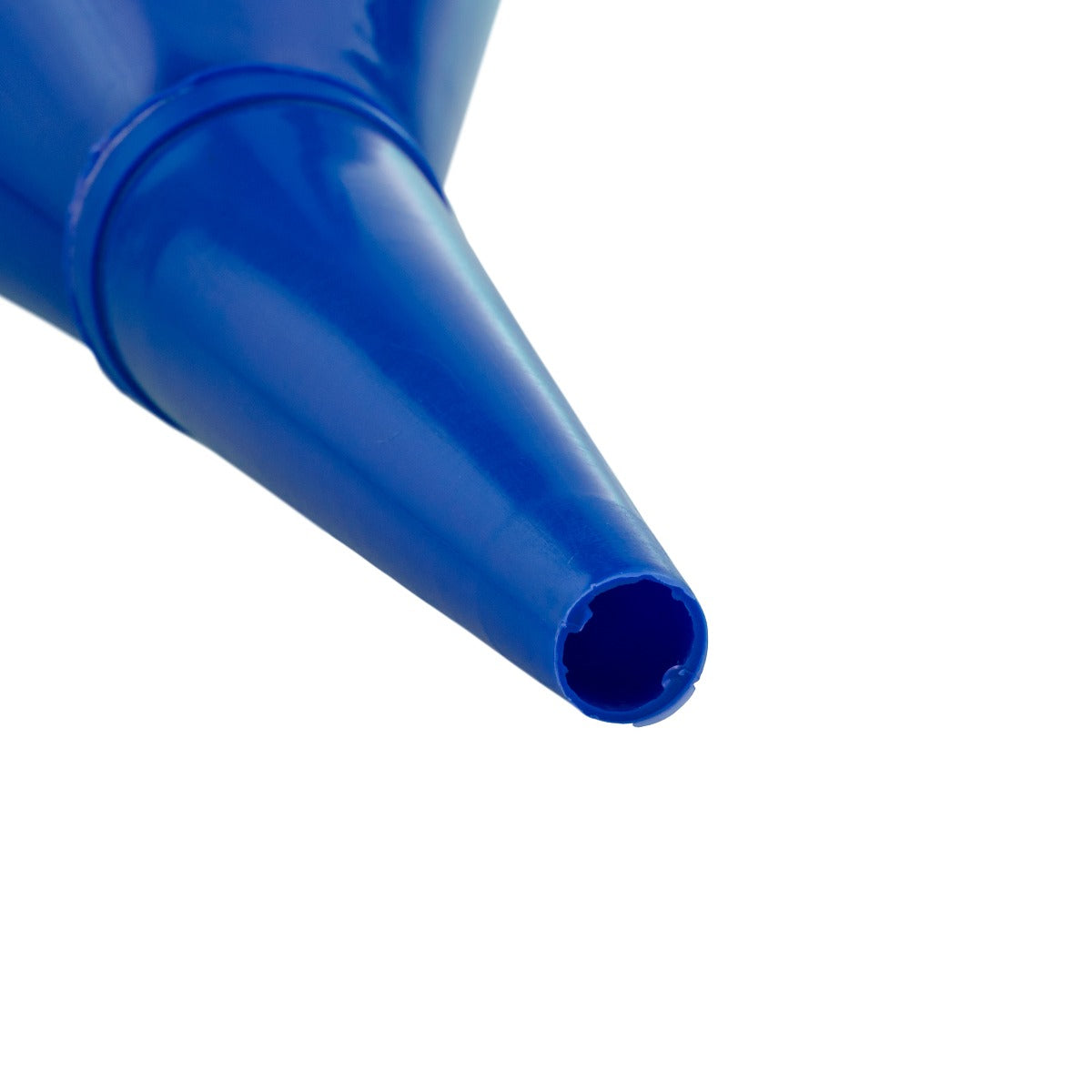 Blue Angled Fuel Filling Funnel with Built-In Filter