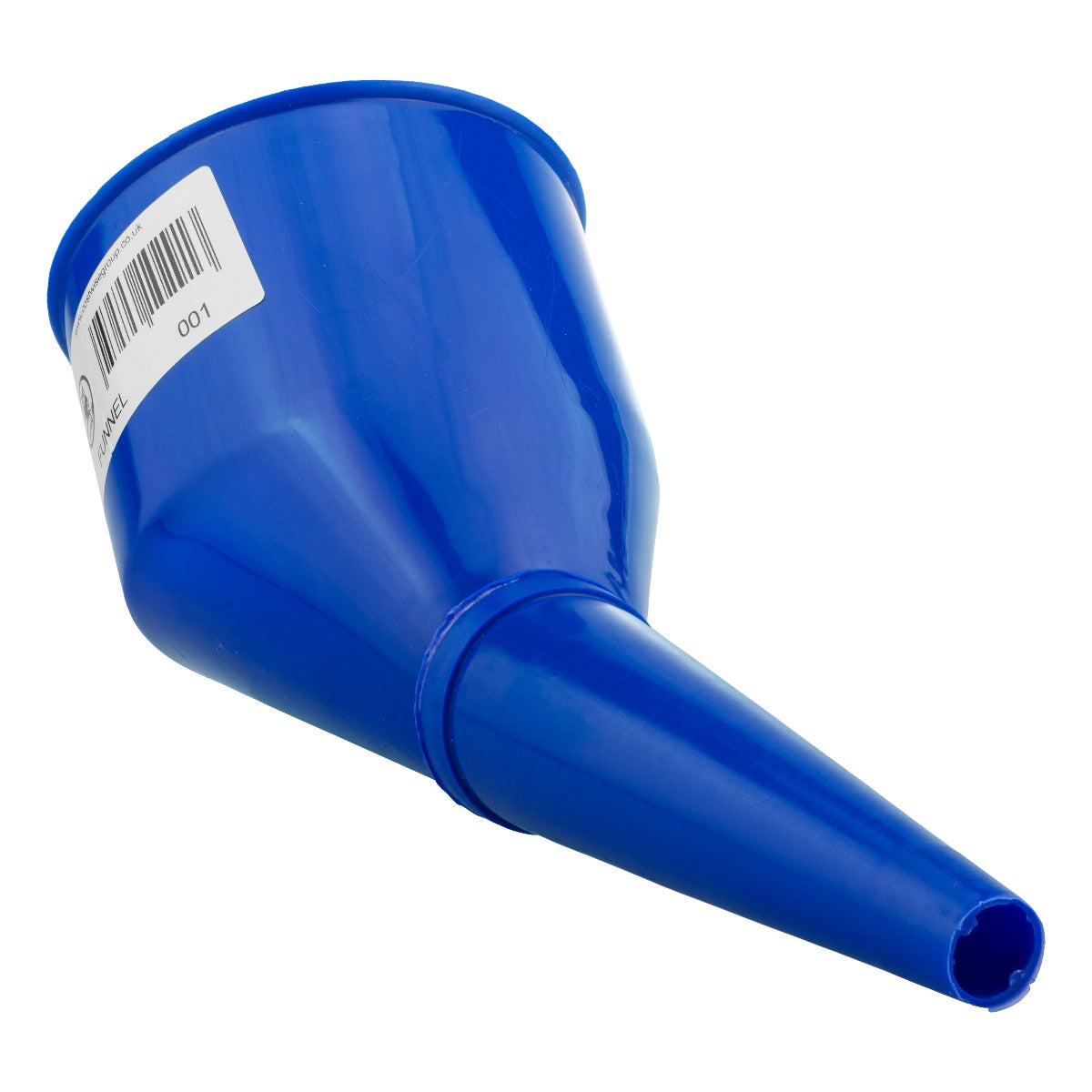 Blue Angled Fuel Filling Funnel with Built-In Filter