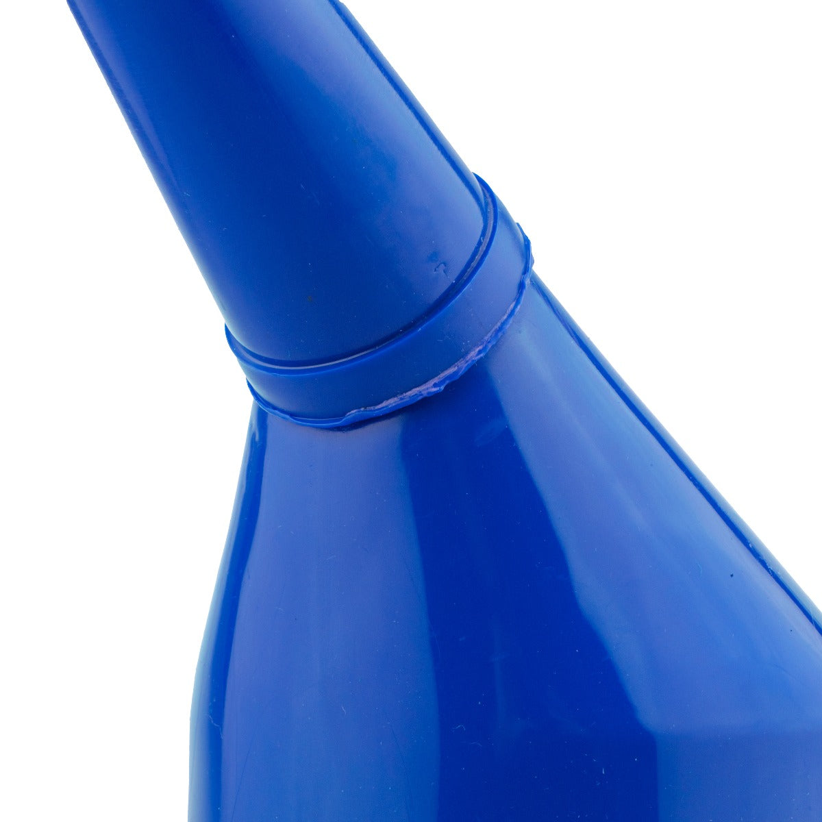 Blue Angled Fuel Filling Funnel with Built-In Filter
