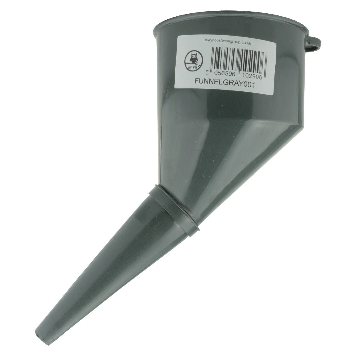 Grey Angled Fuel Filling Funnel with Built-In Filter