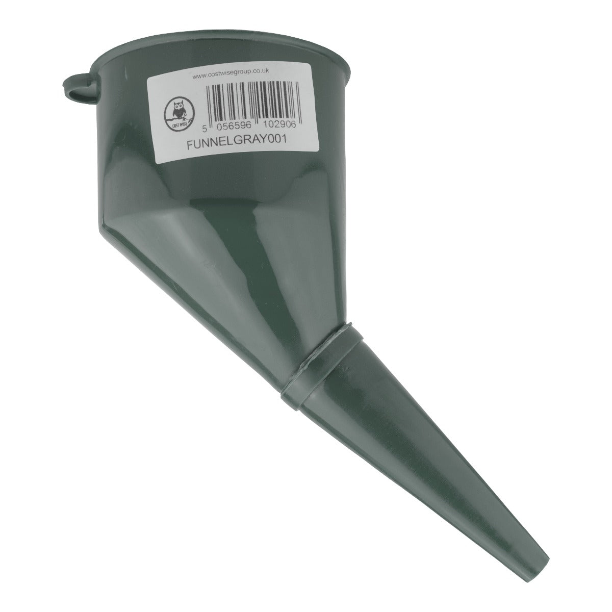 Grey Angled Fuel Filling Funnel with Built-In Filter