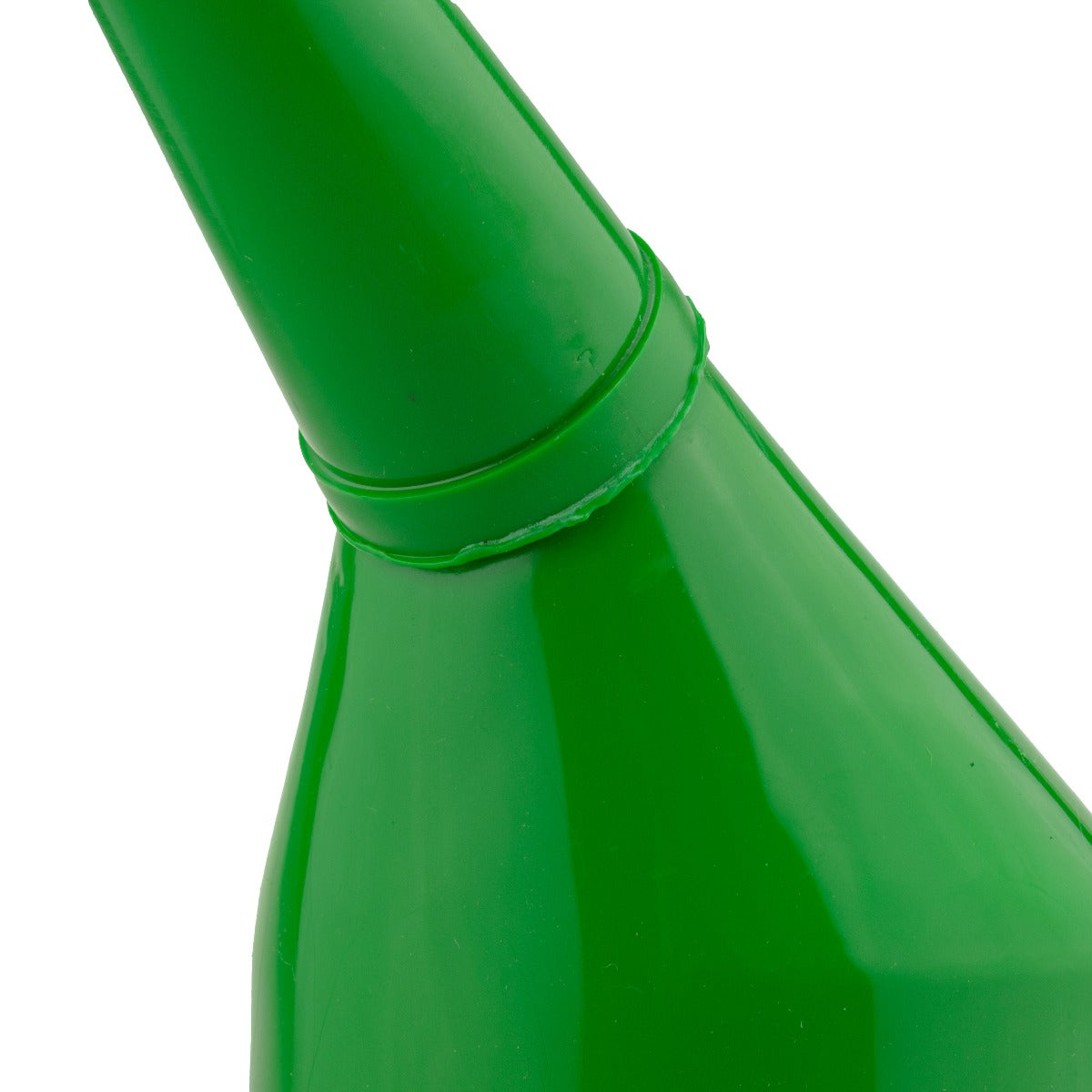 Green Angled Fuel Filling Funnel with Built-In Filter