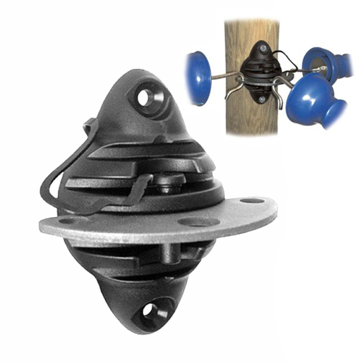 Electric Fence Insulator Pin Lock Gate Corner Post Connector Farm Fencing
