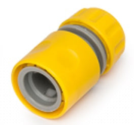 Yellow Garden Hose Accessory Set – Connectors & Nozzle