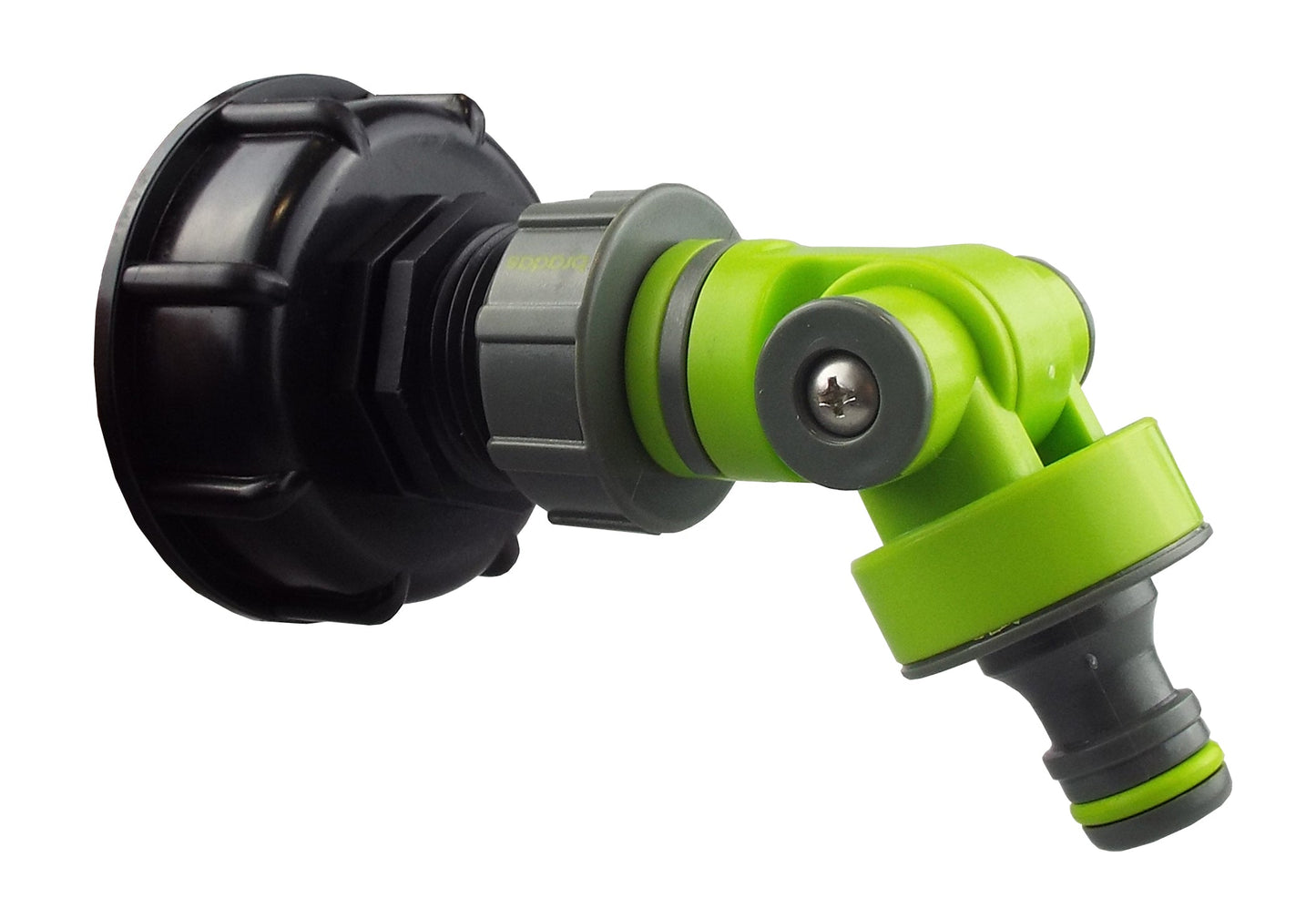IBC 2” S60X6 Lid with Lime Adjustable Hose Tap Connector