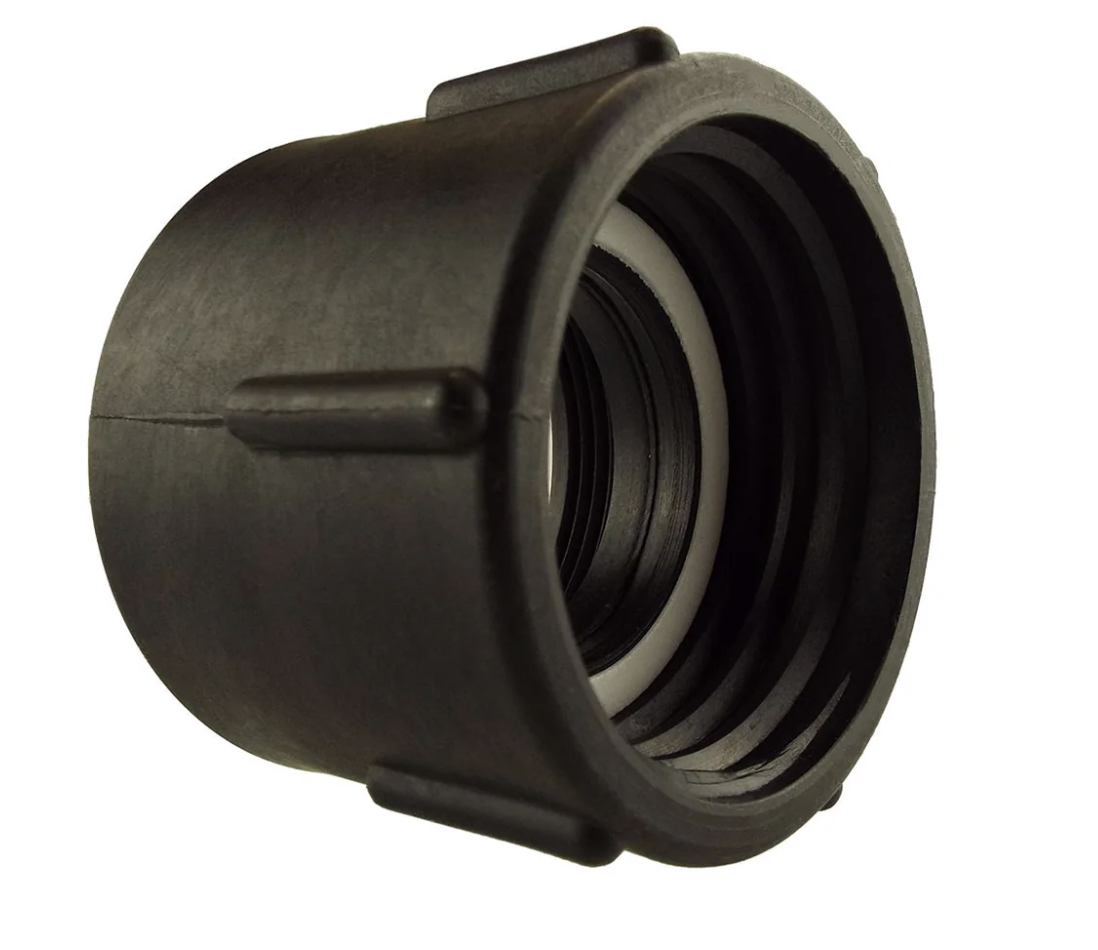 IBC 2” S60X6 Lid with 50mm Straight Pond Hose Tail
