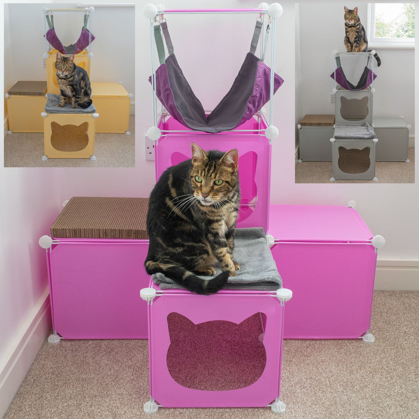Medium-Sized Kitty Cubby Play Tower