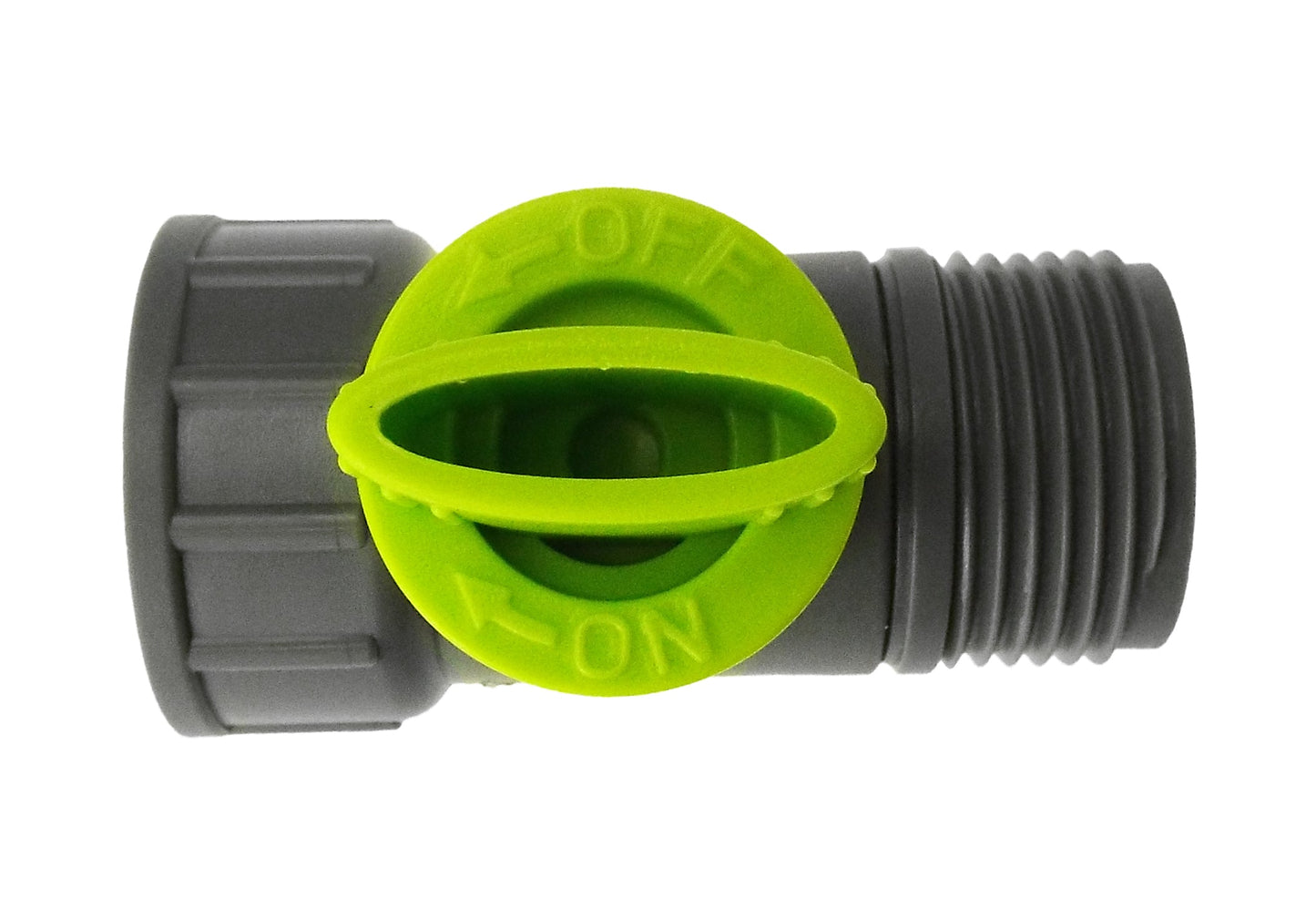 Lime 3/4" BSPM-F Tap Connector Featuring Integrated Valve