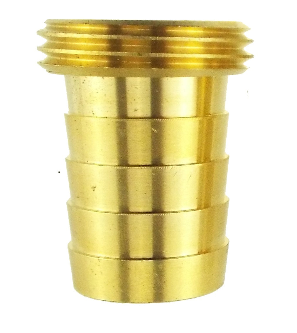 Brass Hose Connector 1" BSP Male – 19mm Adapter
