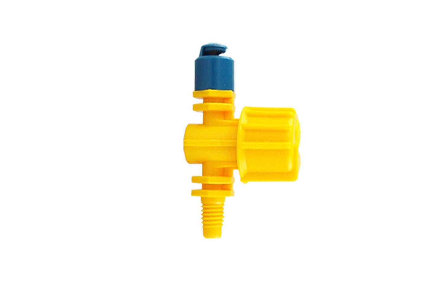 Antelco Vari-Jet™ 180° Adjustable Irrigation Nozzle – Blue Cap, Yellow Base