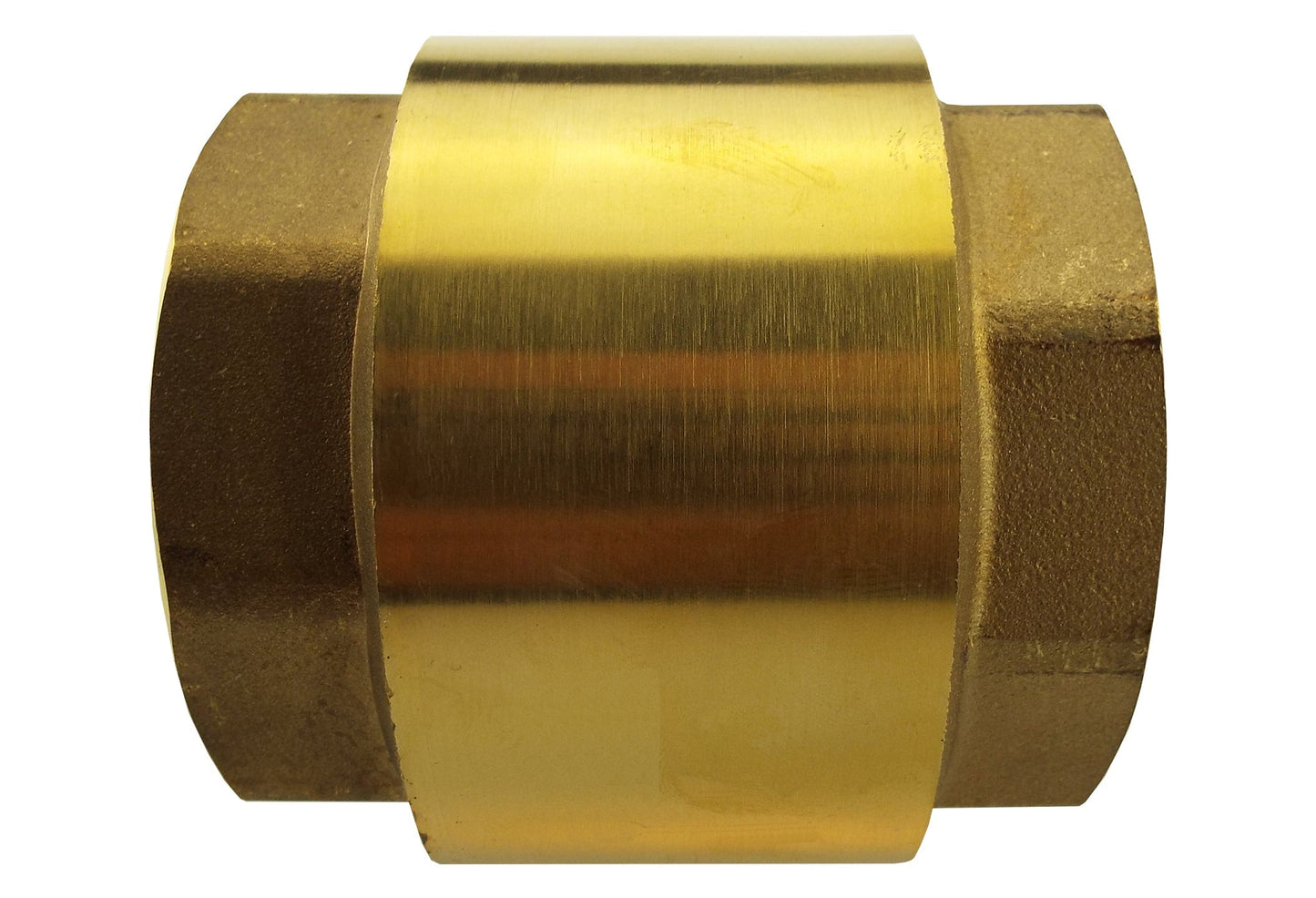 Nickel-Plated Brass Non-Return Spring Valve 1.25" BSP Female